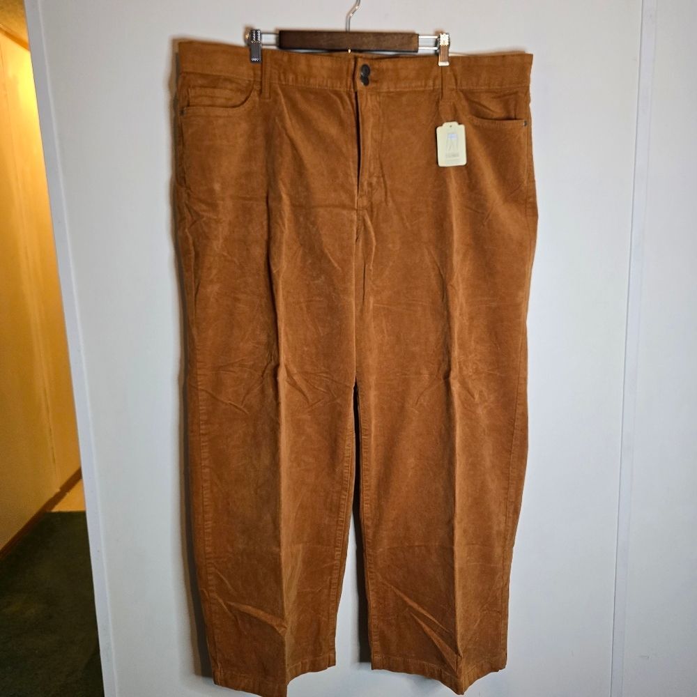 St Johns Bay High Rise Wide Leg Corduroy Pants Size 24W